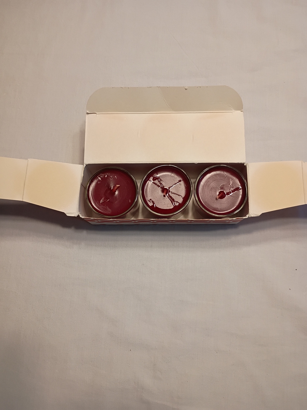 #6034 Gold Canyon Cranberry Orange Mini Glass Candles Set of 3